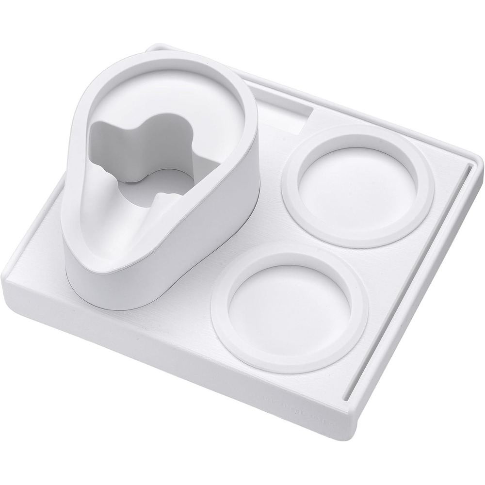 Normcore Coffee Tamping Station 58mm White Non-Slip Silicone Espresso Stand